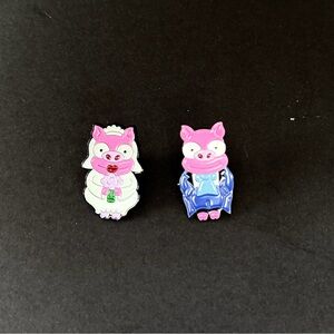 The Simpsons wedding cuff enamel pins